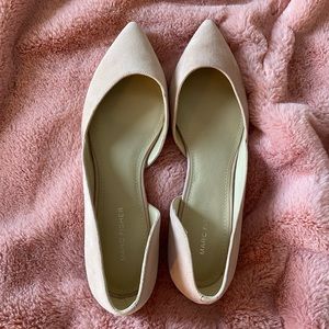 Light pink suede Marc Fisher flats